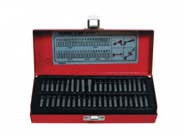 Набор вставок (бит) 1/4&quot, TORX, HEX, PZ, PH, SLOT, 42 предмета KING TONY 1042CQ