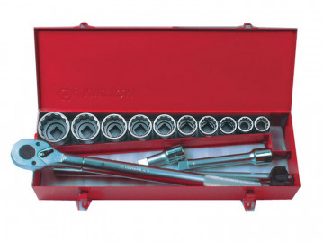 Набор торцевых головок с принадлежностями 14 предметов KING TONY 6014MR