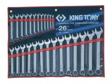 Набор комбинированных ключей, 6-32 мм, 26 предметов KING TONY 1226MR
