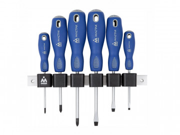 Набор отвёрток с держателем, 6 предметов МАСТАК 04-6RB
