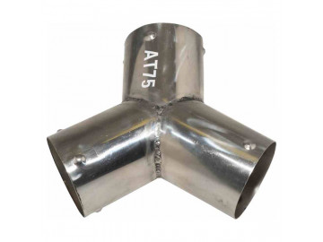 ПЕРЕХОДНИК Nordberg Y-образный AT75 металлический для шланга D=75мм