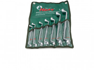 Комплект ключей накидных 6-22мм 7шт Hans 16097M