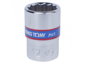 Головка торцевая стандартная двенадцатигранная 1/4, 12 мм KING TONY 233012M