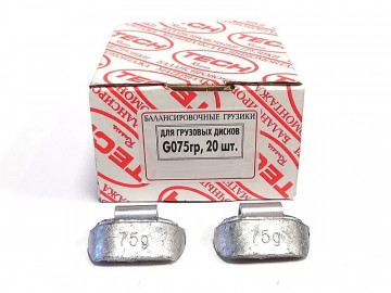 Упаковка грузовых балансировочных грузиков 75 гр.Tech G075