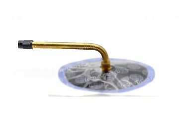 Металлический сменный угловой вентиль (длина 115 мм, угол 90° ) с резиновой подложкой (диаметр 95 мм) для ремонта грузовых камер  GK-115 TECH