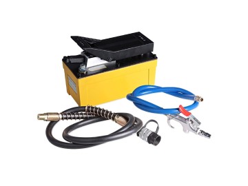 Съёмник шкворней для грузовых авто 100 тонн на тележке ( с пневмогидравлическоким насосом в комплекте) расстояние между шпильками 300 мм. garo-titan ттн-103/1 п