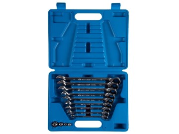 Набор комбинированных трещоточных ключей, 8-19 мм, кейс, 13 предметов KING TONY 132A13MR